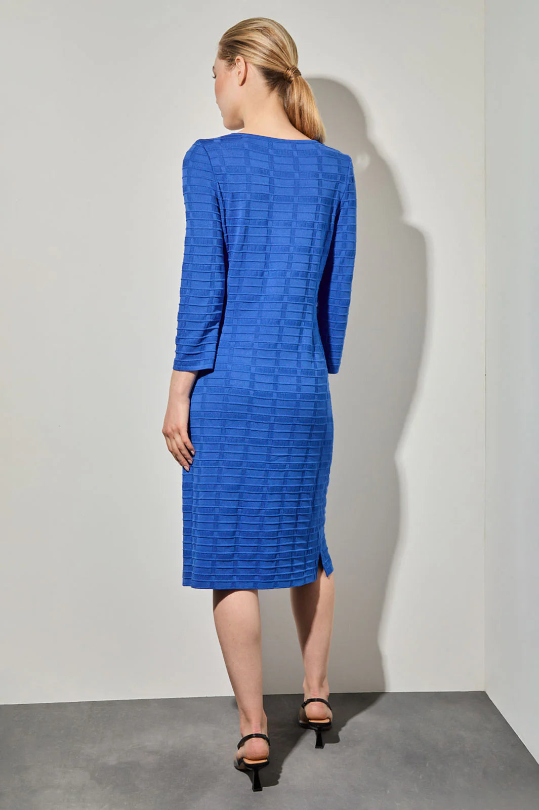 Textured Soft Knit Sheath Dress
