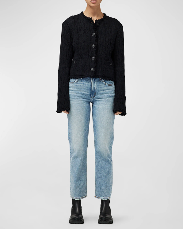 Harlow Mid-Rise Straight Jeans