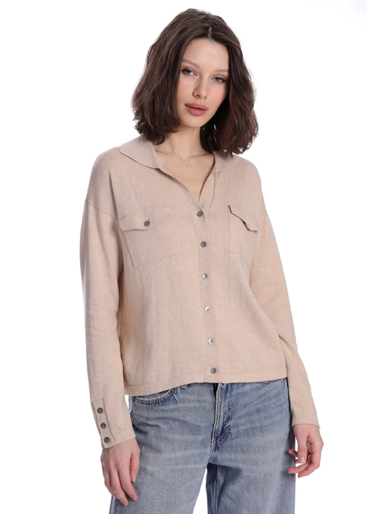 Cotton Cashmere Camp Shirt