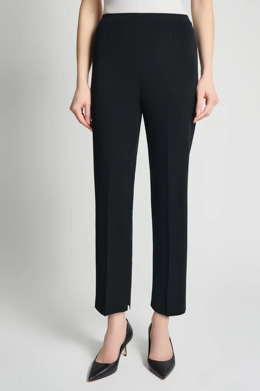 Knit Straight-Leg Ankle Pants