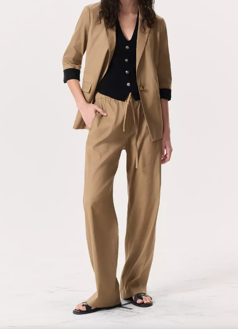 Logan Linen-Blend Beach Pants