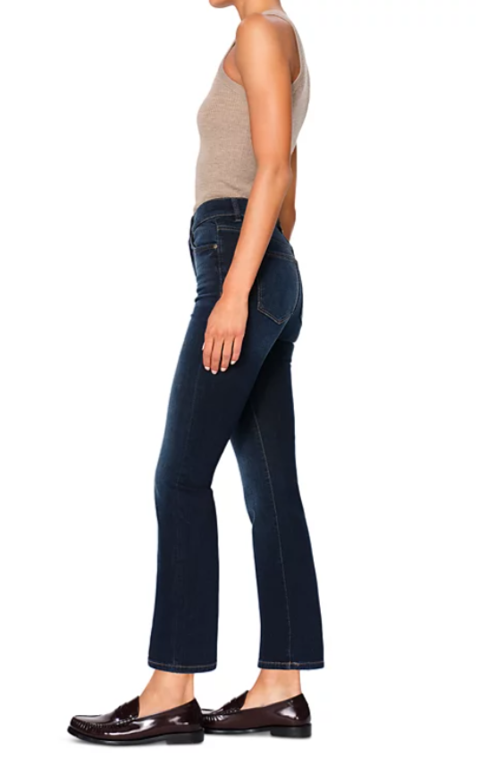 Bridget High Rise Instasculpt Crop Bootcut Jeans in Thunderbird