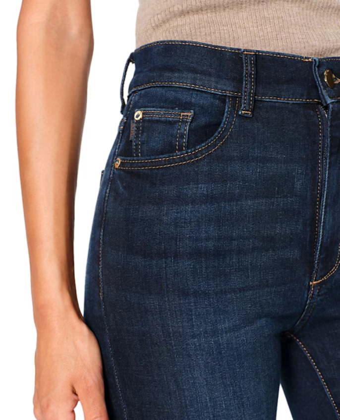 Bridget High Rise Instasculpt Crop Bootcut Jeans in Thunderbird