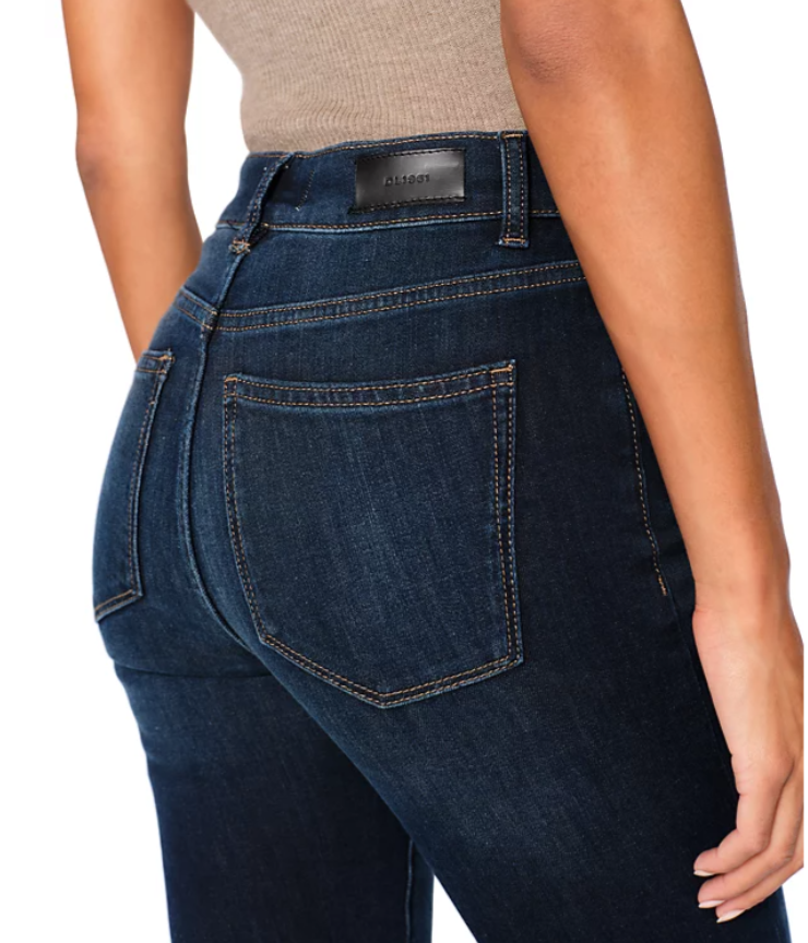Bridget High Rise Instasculpt Crop Bootcut Jeans in Thunderbird