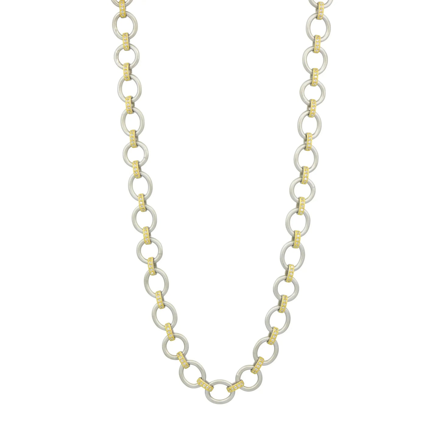 The Perfect Chunky Mixed Metal Link Necklace