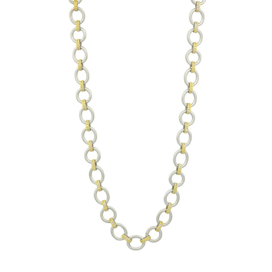 The Perfect Chunky Mixed Metal Link Necklace