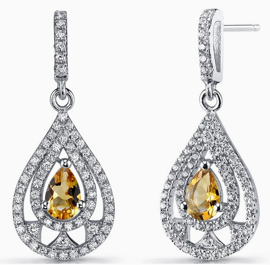 Citrine Drop Earrings