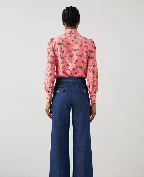Sonya Silk Flower Blouse