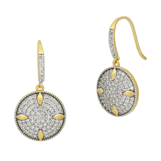 Petal and Pave Earrings