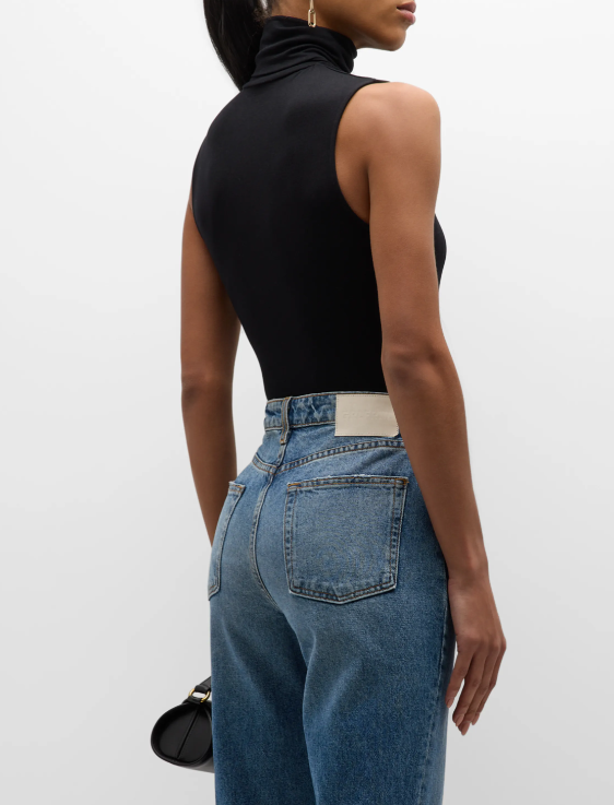 Soft Touch Sleeveless Stretch Turtleneck